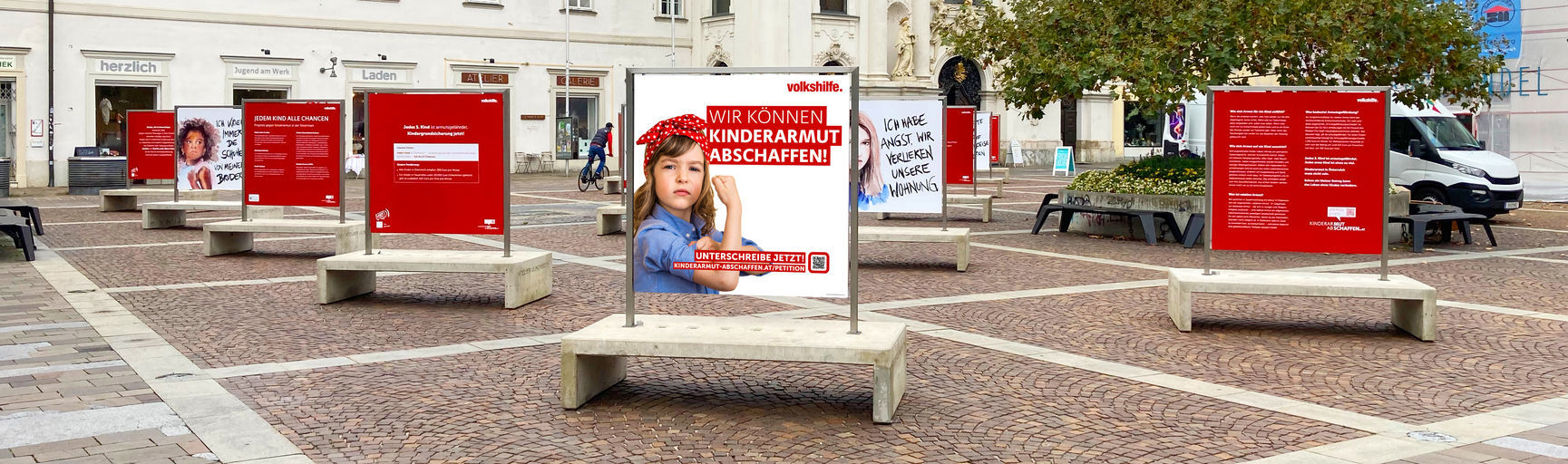 „KINDERARMUT ABSCHAFFEN“-TOUR IN DER STEIERMARK 2021 16 Stationen in den Bezirken, über 1.100 Unterschriften, ein Ziel: Kinderarmut abschaffen!